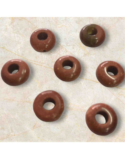 Aventurina Café. Anillo. 10x4 milímetros. 1 mm perforación. 1 unidad.