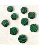 Malaquita Sintética. Moneda. 10x4 milímetros. 1 mm perforación. 1 unidad. Malaquita Sintética. Moneda. 10x4 milímetros. 1 mm perforación. 1 unidad.