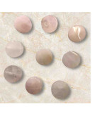 Cuarzo Rosa. Moneda. 10x4 milímetros. 1 mm perforación. 1 unidad. Cuarzo Rosa. Moneda. 10x4 milímetros. 1 mm perforación. 1 unidad.