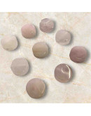 Cuarzo Rosa. Moneda. 10x4 milímetros. 1 mm perforación. 1 unidad. Cuarzo Rosa. Moneda. 10x4 milímetros. 1 mm perforación. 1 unidad.
