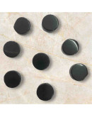 Agata Negra. Moneda. 10x4 milímetros. 1 mm perforación. 1 unidad. Agata Negra. Moneda. 10x4 milímetros. 1 mm perforación. 1 unidad.