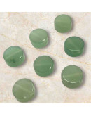 Aventurina Verde. Moneda. 10x4 milímetros. 1 mm perforación. 1 unidad. Aventurina Verde. Moneda. 10x4 milímetros. 1 mm perforación. 1 unidad.