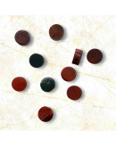 Jásper Rojo. Moneda. 10x4 milímetros. 1 mm perforación. 1 unidad. Jásper Rojo. Moneda. 10x4 milímetros. 1 mm perforación. 1 unidad.