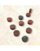 Jásper Rojo. Moneda. 10x4 milímetros. 1 mm perforación. 1 unidad. Jásper Rojo. Moneda. 10x4 milímetros. 1 mm perforación. 1 unidad.