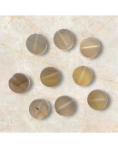 Agata Gris. Moneda. 10x4 milímetros. 1 mm perforación. 1 unidad. Agata Gris. Moneda. 10x4 milímetros. 1 mm perforación. 1 unidad.