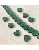 Malaquita Sintética. Corazón (1). 10x4 milímetros. 1 mm perforación. 1 unidad. Malaquita Sintética. Corazón (1). 10x4 milímetros. 1 mm perforación. 1 unidad.
