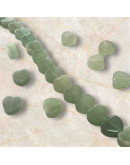 Aventurina Verde. Corazón (1). 10x4 milímetros. 1 mm perforación. 1 unidad. Aventurina Verde. Corazón (1). 10x4 milímetros. 1 mm perforación. 1 unidad.