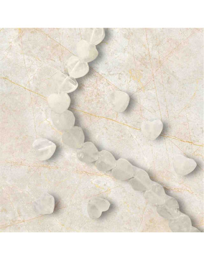 Cuarzo Cristal. Corazón (1). 10x4 milímetros. 1 mm perforación. 1 unidad.
