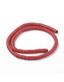 Discos. Color rojo. 4 milímetros diámetro. 1 mm grosor. 380~400 uds hilo. 10 hilos.