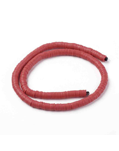 Discos. Color rojo. 4 milímetros diámetro. 1 mm grosor. 380~400 uds hilo. 10 hilos.