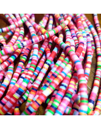 Discos. Varios colores. 3 milímetros diámetro. 1 mm grosor. 380~400 uds hilo. 10 hilos.