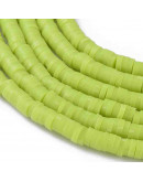 Discos. Color lima. 4 milímetros diámetro. 1 mm grosor. 380~400 uds hilo. 1 hilo.