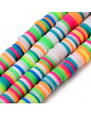 Discos. Color mixto. Verde (2). 6 mm diámetro. 1 mm grosor. 380~400 uds hilo. 10 hilos.