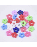 Discos Flores. Arcoiris. 5 mm diámetro. 1 mm grosor. 380~400 uds hilo. 10 hilos.