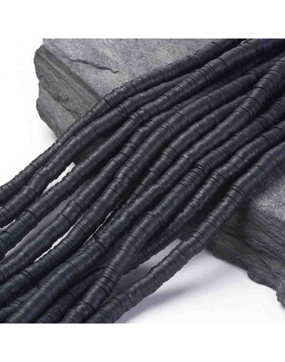 Discos. Color negro. 6 milímetros diámetro. 1 mm grosor. 380~400 uds hilo. 10 hilos.