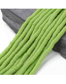 Discos. Color lima. 6 milímetros diámetro. 1 mm grosor. 380~400 uds hilo. 10 hilos.