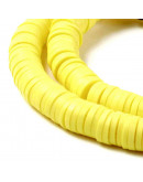 Discos. Color amarillo. 4 milímetros diámetro. 1 mm grosor. 380~400 uds hilo. 10 hilos.