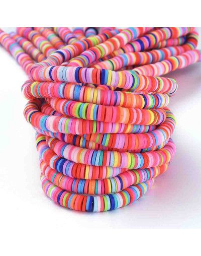 Discos. Varios colores. 6 milímetros diámetro. 1 mm grosor. 380~400 uds hilo. 10 hilos.