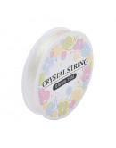 Hilo elástico. Trasparente. 0,6 mm diámetro. 15 metros carrete. 1 carrete.