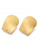 Pin aretes. Aleación cobre. Color dorado mate. 27x21 mm. 1,4 mm perforación. Cierre silicón. 2 uds. Pin aretes. Aleación cobre. Color dorado mate. 27x21 mm. 1,4 mm perforación. Cierre silicón. 2 uds.