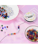 Hilo elástico. Color negro. 0,6 mm diámetro. 15 metros carrete. 1 carrete.