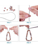 Hilo elástico. Color negro. 0,8 mm diámetro. 10 metros carrete. 1 carrete.