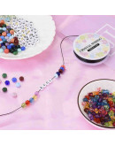 Hilo elástico. Color negro. 1 mm diámetro. 10 metros carrete. 1 carrete.