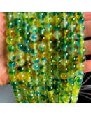 Calcedonia. Multicolor (1). 06 milímetros diámetro. 1 mm perforación. 60 uds hilo aproximado.