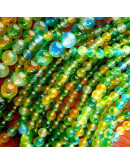 Calcedonia. Multicolor (1). 06 milímetros diámetro. 1 mm perforación. 60 uds hilo aproximado.