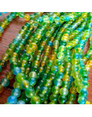 Calcedonia. Multicolor (1). 06 milímetros diámetro. 1 mm perforación. 60 uds hilo aproximado.