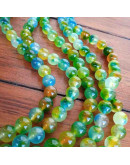 Calcedonia. Multicolor (1). 06 milímetros diámetro. 1 mm perforación. 60 uds hilo aproximado.