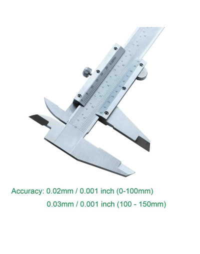 Calibre Vernier. Acero. Mide dimensiones internas y externas. Incluye estuche. 1 unidad. Calibre Vernier. Acero. Mide dimensiones internas y externas. Incluye estuche. 1 unidad.