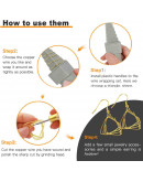 Set Mandriles. Formas Intercambiables: redondo, ovalado, cuadrado y triángulo. 3 set.