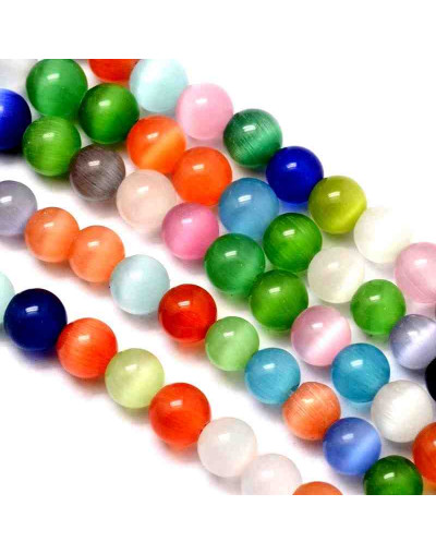 Ojo de gato. Color variado. 6 mm diámetro. 1 mm perforación. 60 uds hilo aprox. 1 hilo. Ojo de gato. Color variado. 6 mm diámetro. 1 mm perforación. 60 uds hilo aprox. 1 hilo.