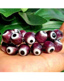 Ojo turco. Esfera. Color Morado. 06 mm diámetro. 1 mm perforación. 60 uds hilo aprox. 1 hilo. Ojo turco. Esfera. Color Morado. 06 mm diámetro. 1 mm perforación. 60 uds hilo aprox. 1 hilo.