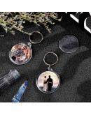 Accesorio llavero. Moneda. Acrílico+aleación de cobre. 47x42x6 milímetros. 5 unidades. Accesorio llavero. Moneda. Acrílico+aleación de cobre. 47x42x6 milímetros. 5 unidades.