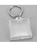 Accesorio llavero. Cuadrado. Acrílico+aleación de cobre. 44x40x6 milímetros. 5 unidades. Accesorio llavero. Cuadrado. Acrílico+aleación de cobre. 44x40x6 milímetros. 5 unidades.