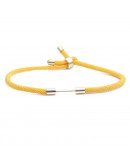 Cadena regulable para pulsera. Algodón. YELLOW. Pin con rosca. Baño 18KGold.. 230x3 mm. 1 ud.