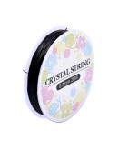 Hilo elástico. Color negro. 0,4 mm diámetro. 20 metros carrete. 1 carrete.