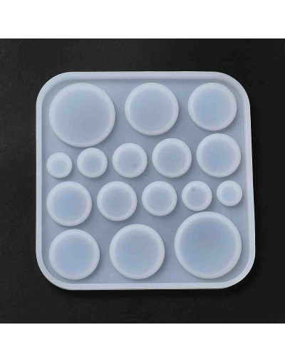 Moldes de silicona. Para resina. Monedas. 91x91x5 milímetros. 1 unidad.