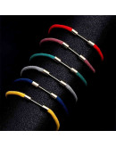 Cadena regulable para pulsera. Algodón. BLACK. Pin con rosca. Baño 18KGold.. 230x3 mm. 1 ud.