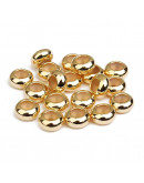 Donut de ajuste. Aleación de cobre. Baño 18K Gold. 8 mm diámetro. 3 mm perforación silicona. 4 uds. Donut de ajuste. Aleación de cobre. Baño 18K Gold. 8 mm diámetro. 3 mm perforación silicona. 4 uds.