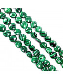 Malaquita Sintética. Moneda. 16x6 milímetros. 1 mm perforación. 1 unidad. Malaquita Sintética. Moneda. 16x6 milímetros. 1 mm perforación. 1 unidad.