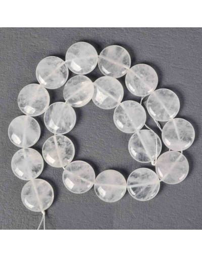 Curzo Cristal. Moneda. 16x6 milímetros. 1 mm perforación. 1 unidad.