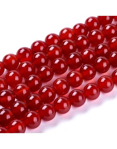 Carnelian. 04 milímetros diámetro. 1 mm perforación. 90 uds hilo aprox. 1 hilo.