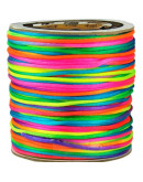 Cordón de nylon. Acabado satén. 2 milímetros grosor. Color: COLORFULL. 5 metros. Cordón de nylon. Acabado satén. 2 milímetros grosor. Color: COLORFULL. 5 metros.