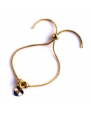 Nicaragua Corazón. Pandora Charm. Aleación Cobre. Baño 18KGold. 12x12x2 mm. 5 mm perforacion. 1 ud.