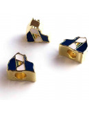 Nicaragua Mapa. Pandora Charm. Aleación Cobre. Baño 18KGold. 13x11x7 mm. 5 mm perforacion. 1 ud.