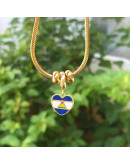 Cadena pulsera regulable. Aleación cobre. Baño 18KGold. 240 mm longitud. Incluye donas ajuste. 1 ud.