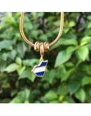 Cadena pulsera regulable. Aleación cobre. Baño 18KGold. 240 mm longitud. Incluye donas ajuste. 1 ud.